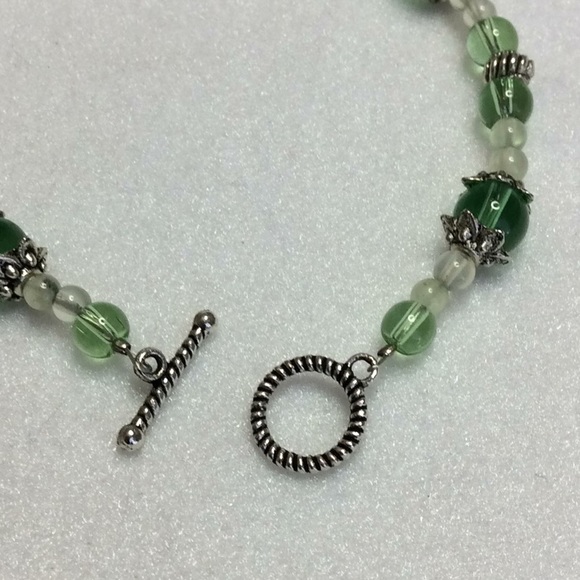 FINAL SALE PRICE Stamped Copper Cuff and Hand Beaded Bracelet x 2 - Picture 5 of 5